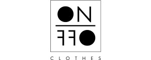 Logotipo da loja virtual de roupas On Off Clothes
